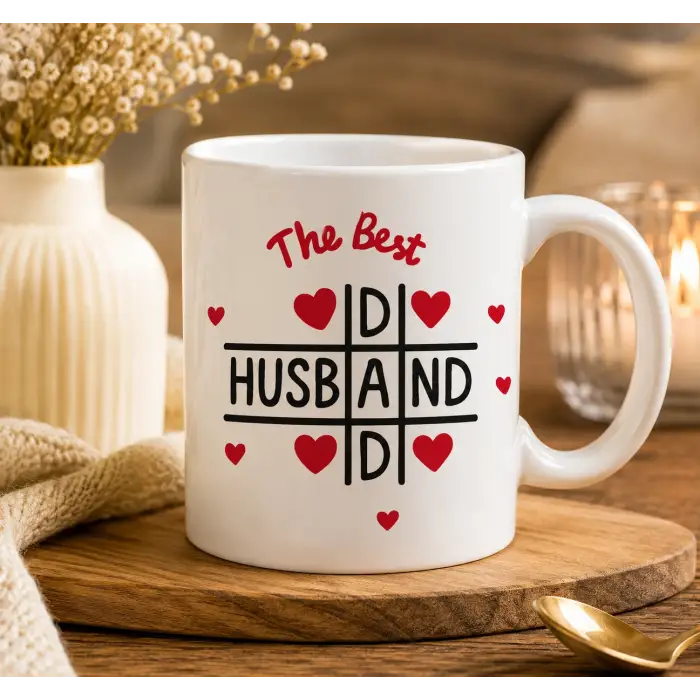 The Best Husband – Eşe Özel Romantik Kupa