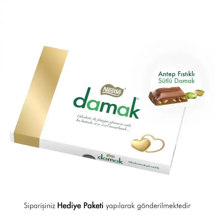 Yeni İş Hediyesi Fotoğraflı Nestlé Damak Çikolata Paketi