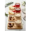120 ml 4’lü 8 Parça Çift Cidarlı Bardak ve Bambu Tabaklı Espresso Fincan Takımı