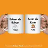 2Li Babam Da Babam Kızım Da Kızım Kişiye Özel Kupa Bardak