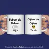 2Li Babam Da Babam Oğlum Da Oğlum Kişiye Özel Kupa Bardak
