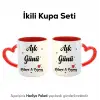 2’Li Kalpli Kupa Kişiye Özel İsimli Aşk Günü