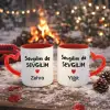 2’Li Kişiye Özel Sevgilim de Sevgilim Yazılı Kupa