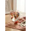 350 ml Isıya Dayanıklı Borosilikat Çift Cidarlı Flower Cup Çiçekli Bardak