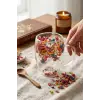 350 ml Isıya Dayanıklı Borosilikat Çift Cidarlı Flower Cup Çiçekli Bardak
