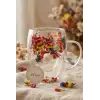 350 ml Isıya Dayanıklı Borosilikat Çift Cidarlı Flower Cup Çiçekli Bardak