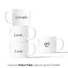 4lü Lovely Tasarımlı Mini Kupa Seti