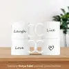 4lü Lovely Tasarımlı Mini Kupa Seti