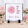 İyi Ki Varsın İsimli Çiçekli Doğal Taş
