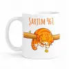 Şarjım %1 Yorgun Kedi Kupa
