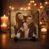 Kişiye Özel Fotoğraf Baskılı Kare Doğal Taş
