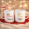 2Li Princess Ve Prince Kişiye Özel İsimli Kupa Bardak