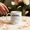 Anne Kelime Anlamlı İsimli Kupa Bardak