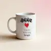 Anneye Özel İsimli Hediye Kupa