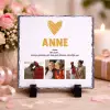 Anne Bir Evdir Yazılı Fotoğraflı Doğal Taş