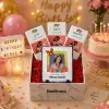 Kişiye Özel Fotoğraflı Taş Çerçeve ve Fotoğraflı Çikolata Hediye Kutusu