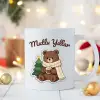 Atkılı Ayı Desenli Yılbaşı Kupası ⭐