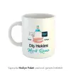 Diş Hekimi Tasarımlı Hediye Kupa Bardak