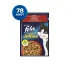 Felix Çifte Lezzet Sığır Etli ve Domatesli Yaş Kedi Maması 85 Gr x 78 Adet