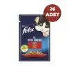 Felix Sığır Etli Yaş Kedi Maması 85 Gr x 26 Adet