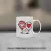 İsimli Balon Kalpler Kişiye Özel İsimli Kupa Bardak