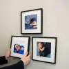 Kişiye Özel 3Lü Fotoğraf Baskılı Beyaz Renk Yapışkanlı Paspartulu Çerçeve