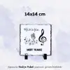 Müzisyene Özel İsim Baskılı Doğal Taş