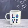 Love Tasarımlı Kahve Kupası