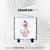 Sekretere Özel İsim Baskılı Doğal Taş