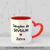 2’Li Kişiye Özel Sevgilim de Sevgilim Yazılı Kupa