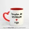 2’Li Kişiye Özel Sevgilim de Sevgilim Yazılı Kupa