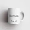 Yazı Detaylı Kişiye Özel Kupa Bardak