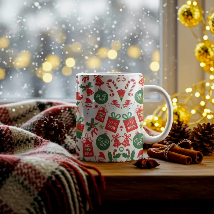 Noel Coşkusu Temalı Kupa