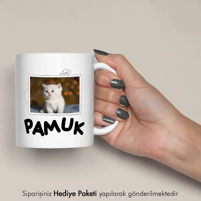 Patili Dostunuza Özel Fotoğraflı Hediye Kupa