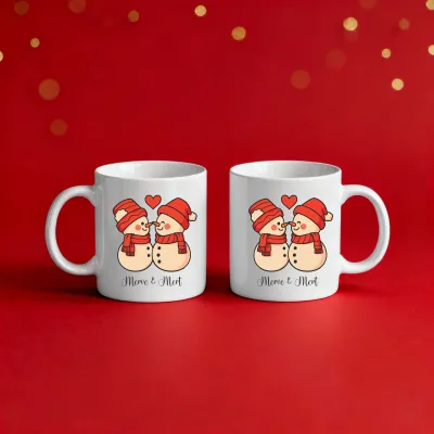 2li Kişiye Özel Noel Çifti Kupası