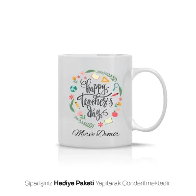 Kişiye Özel Happy Teacher’s Day Kupa Bardak