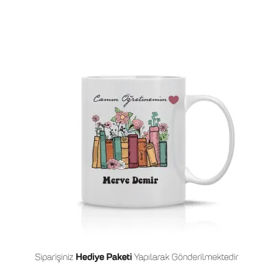 Canım Öğretmenim Temalı Kişiye Özel Kupa Bardak