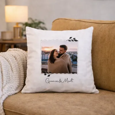 Sevgiliye Özel İsim Baskılı Hediye Dekoratif Yastık