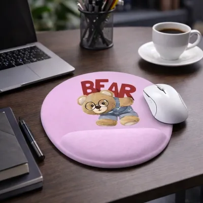 Kişiye Özel İsimli Oval Bileklikli Mouse Pad