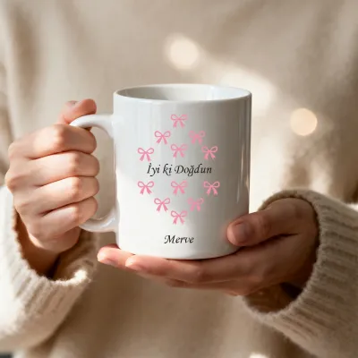 Fiyonk Temalı Kişiye Özel İsimli Kupa Bardak