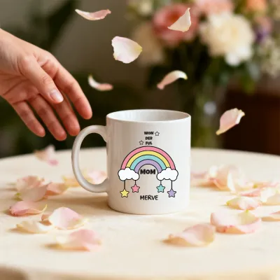 Wonderful Yazılı Kişiye Özel İsimli Kupa Bardak