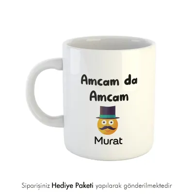 Amcam Da Amcam Kişiye Özel İsimli Kupa Bardak