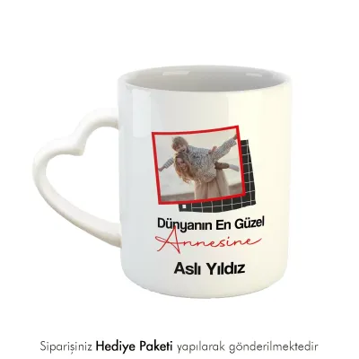Anneler Gününe Hediye Fotoğraf Baskılı Kupa Bardak