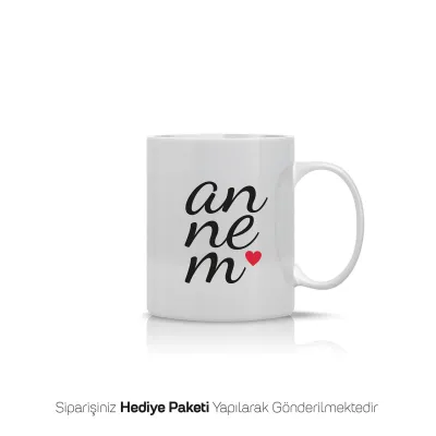 Annem Yazılı Anneler Gününe Özel İsimli Kupa Bardak