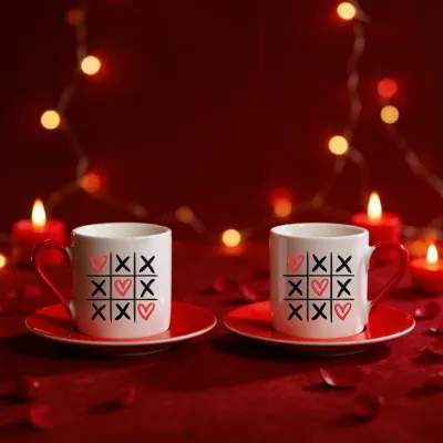 Aşk Oyunu Temalı 2li Fincan Seti