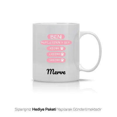 Kedim, Kedim, Kedim Temalı Kişiye Özel Kupa Bardak