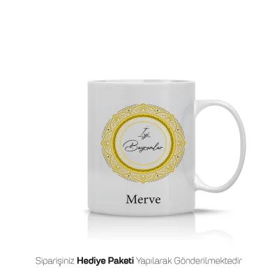 Bayrama Özel İsimli Kupa Bardak