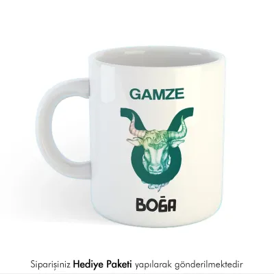 Boğa Burcuna Hediye Kupa Bardak
