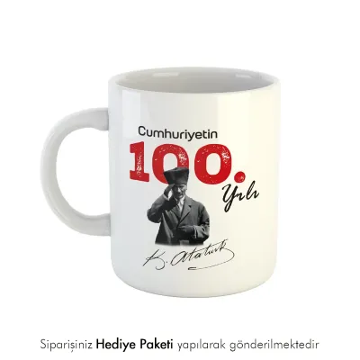 Cumhuriyetin 100. Yılına Özel Kupa Bardak