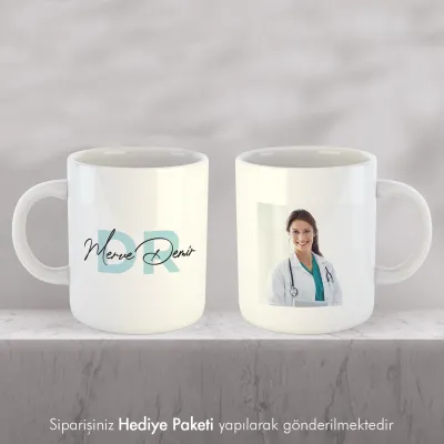 Doktora Özel Hediye İsimli Kupa Bardak